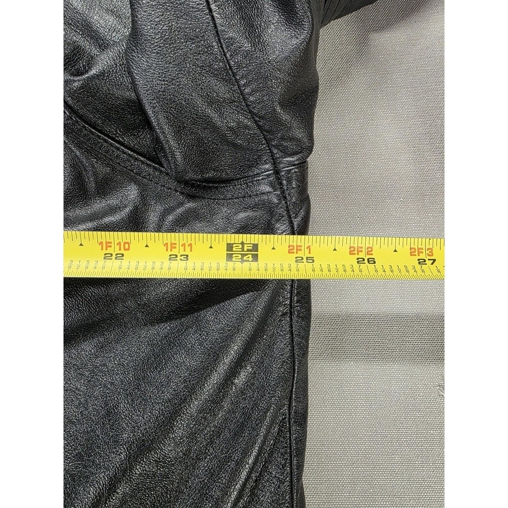 M Julian x Wilsons Leather Men Leather Trench Coat Black Vintage Y2K Gorpcore - Picture 10 of 16